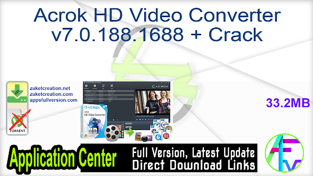 acrok hd video converter crack for mac